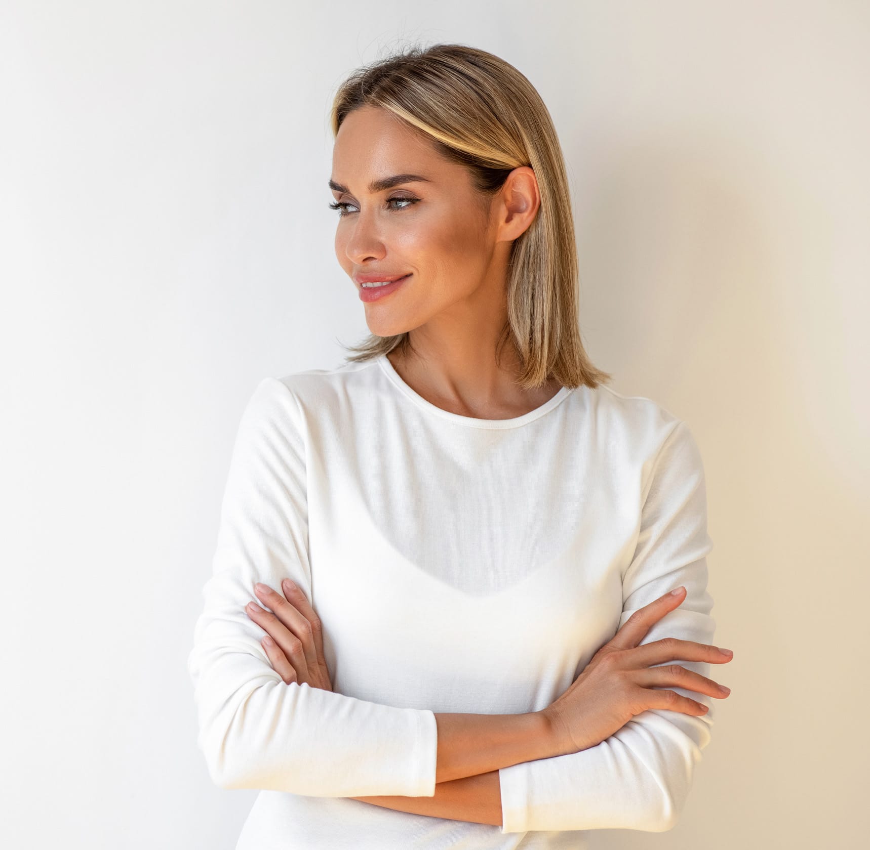 Woman smiling