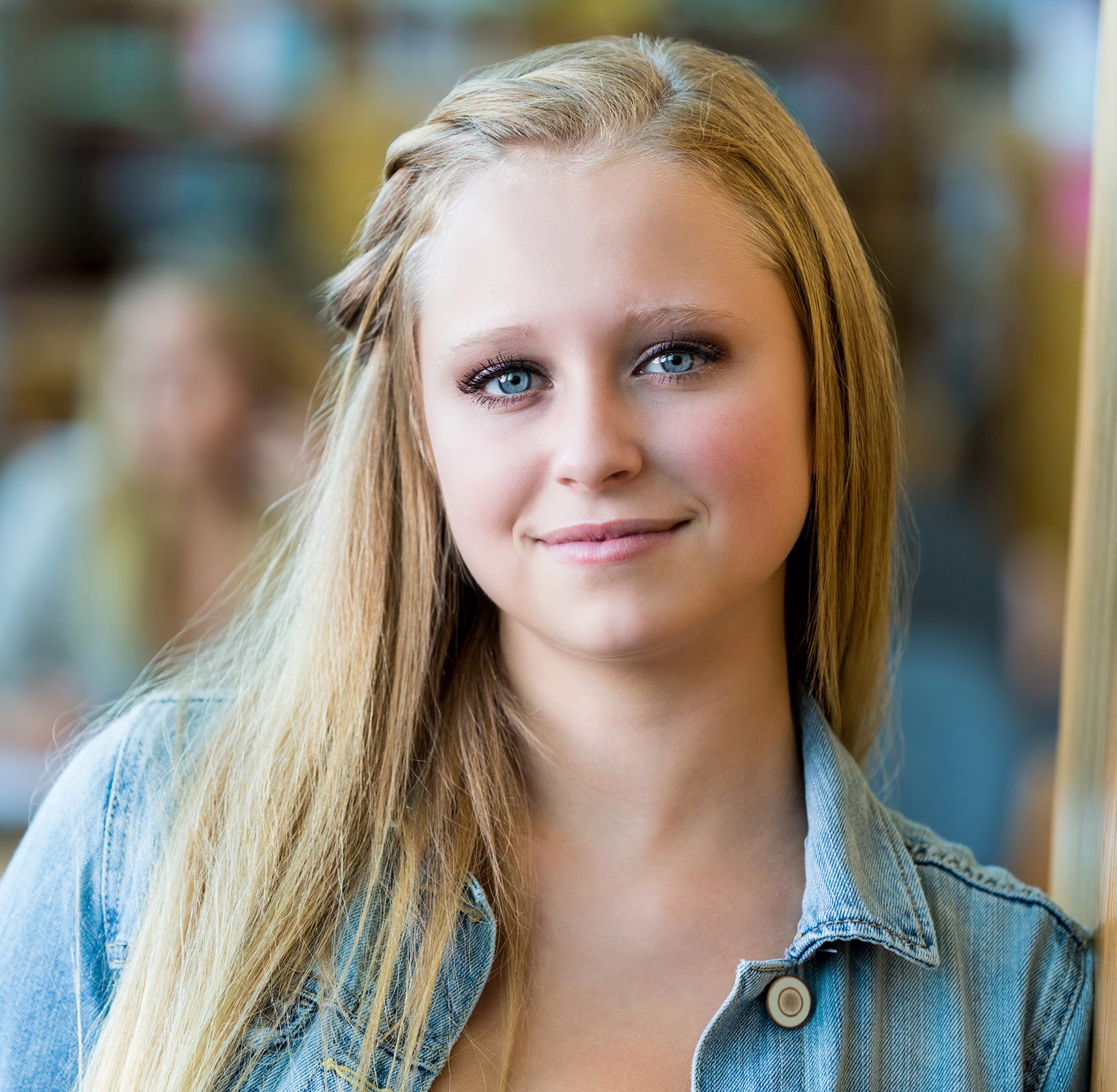 Blonde teenage girl