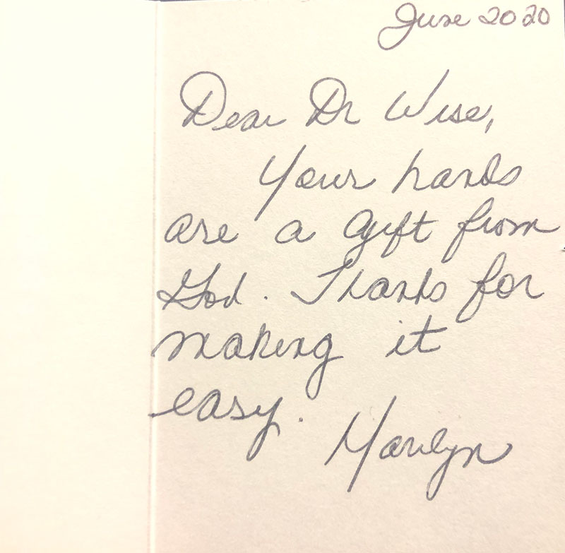 Thank you card