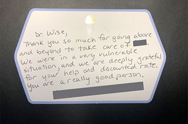 Thank you card