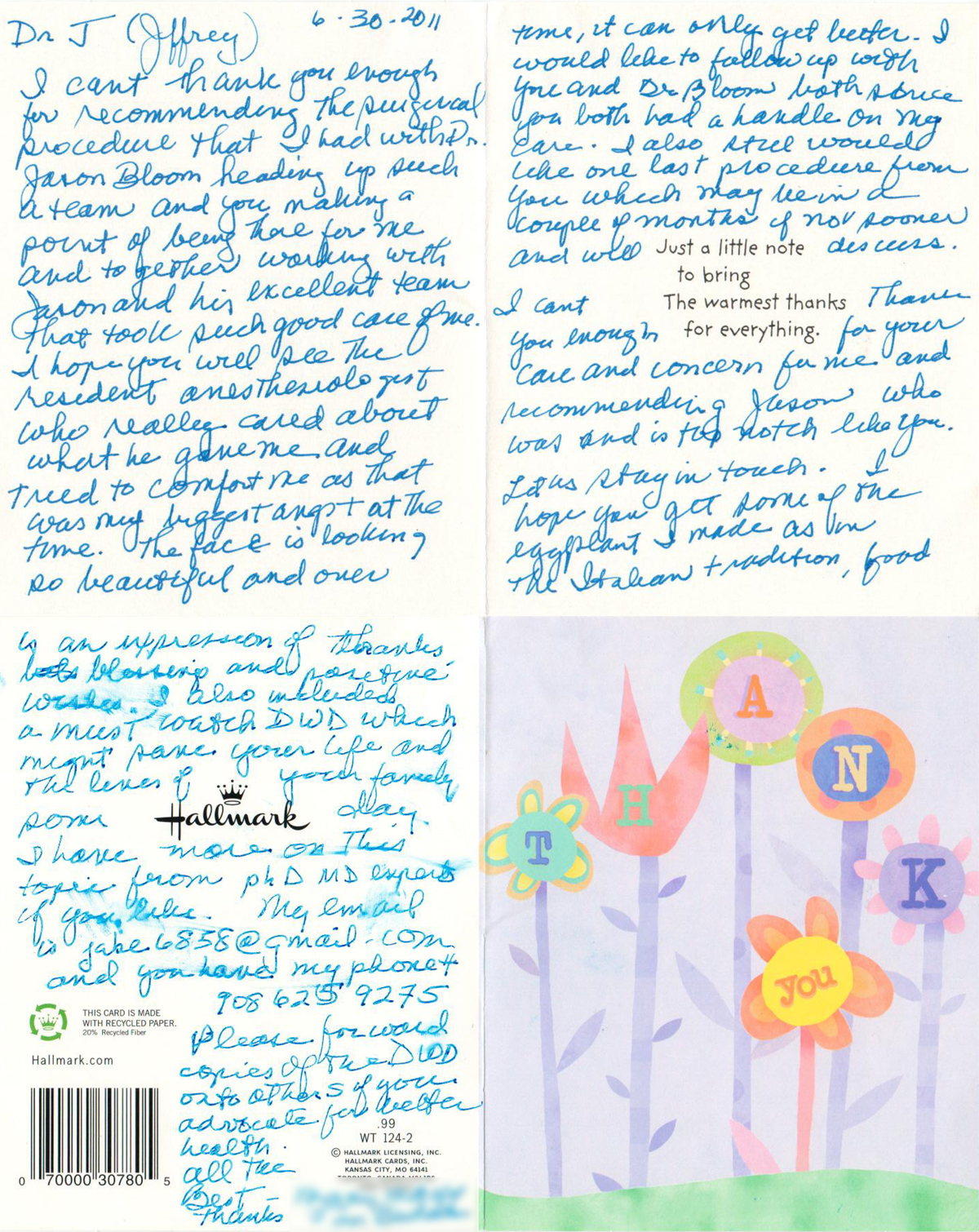 Thank you card