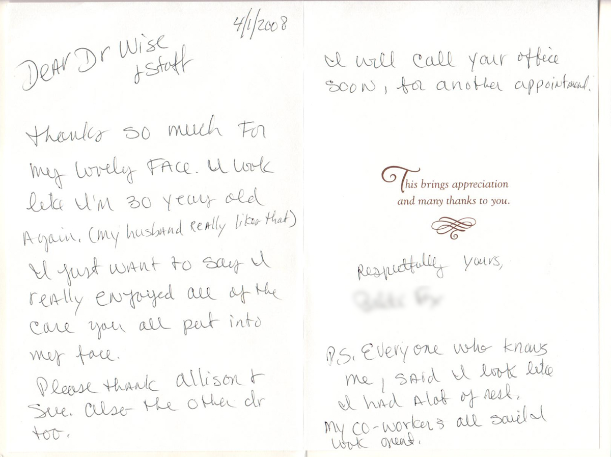 Thank you card
