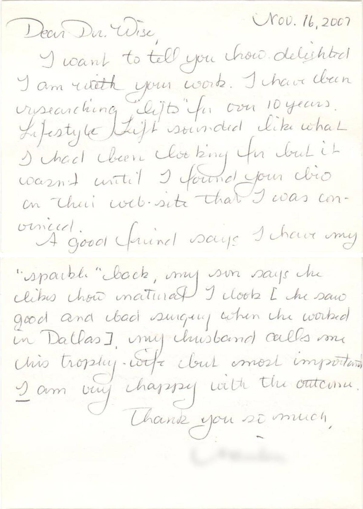 Thank you card
