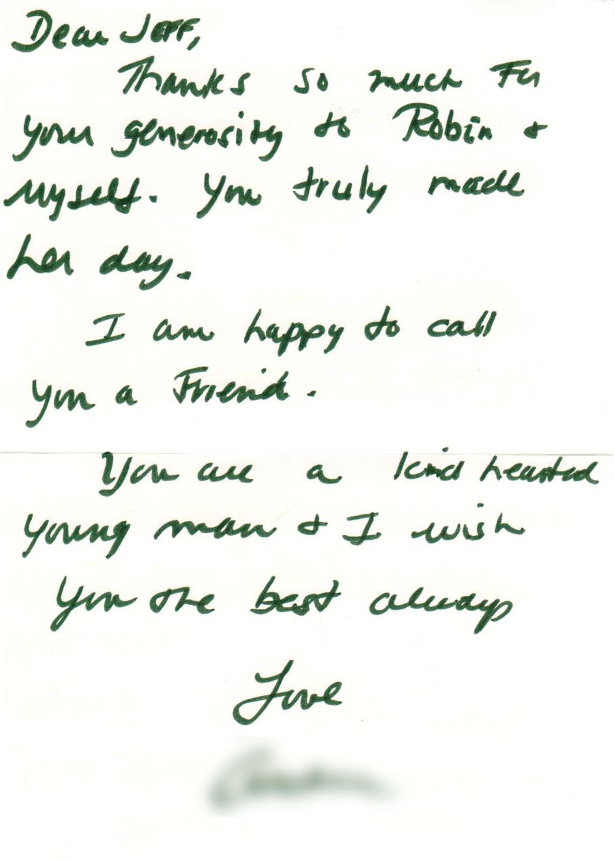 Thank you card