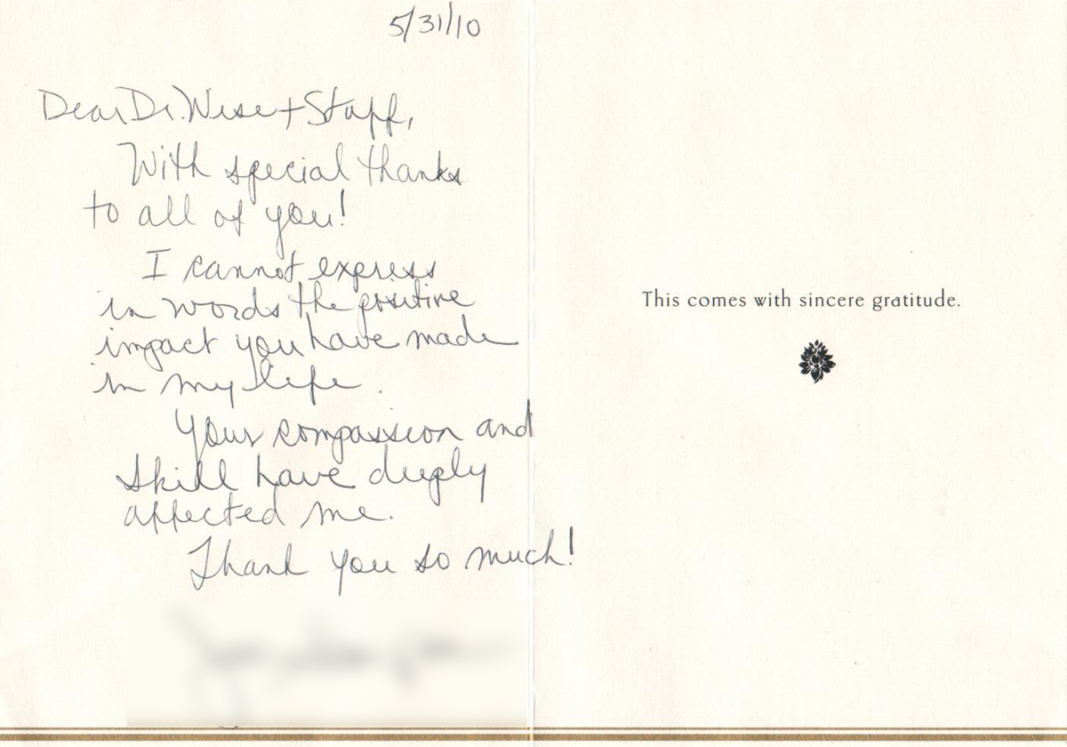 Thank you card