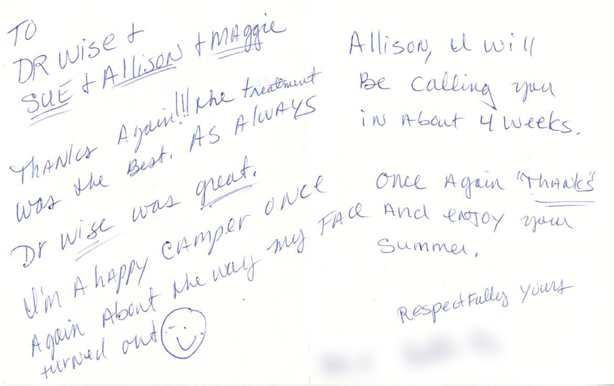 Thank you card