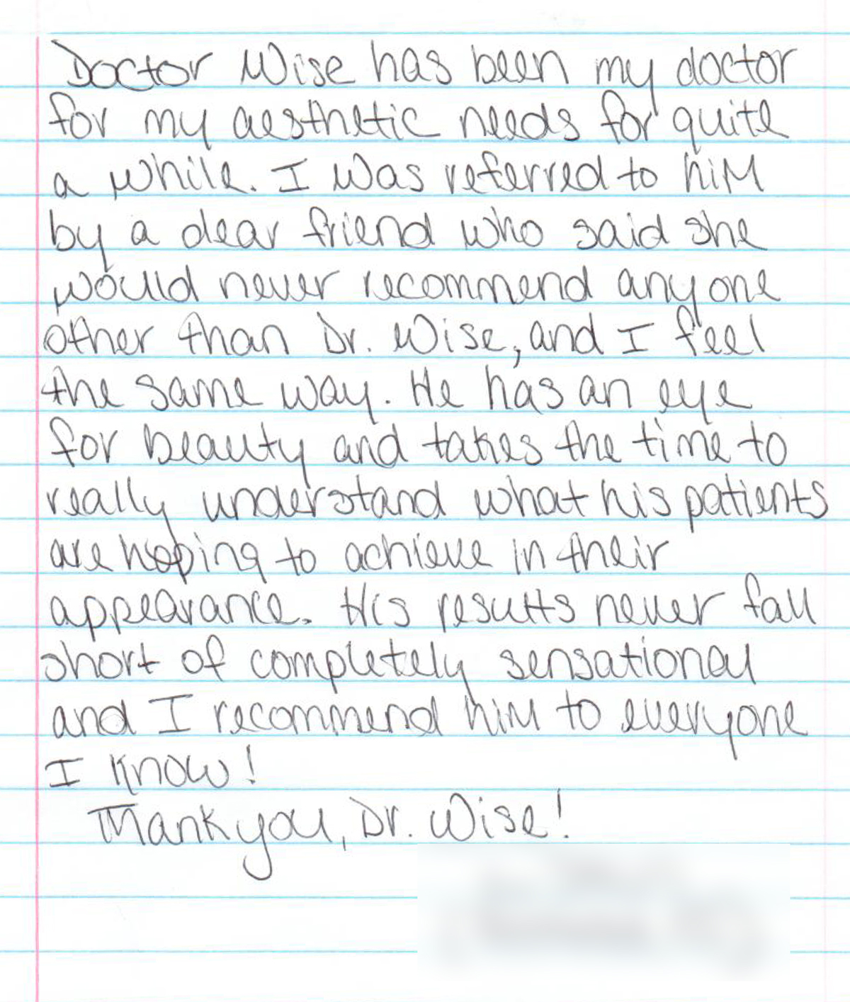 Thank you card