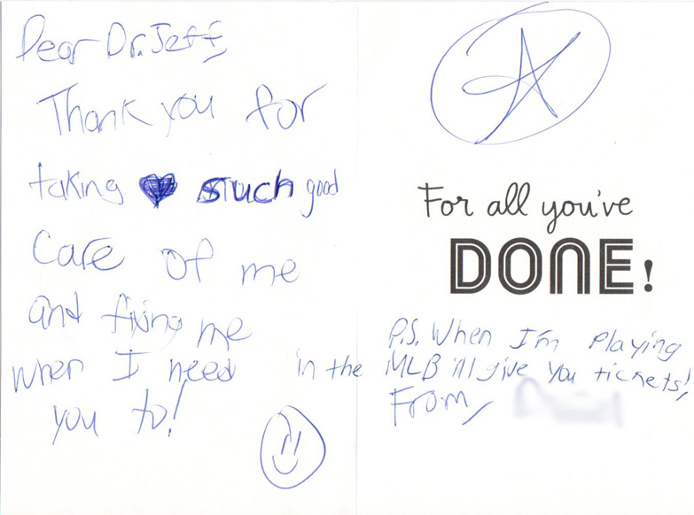 Thank you card