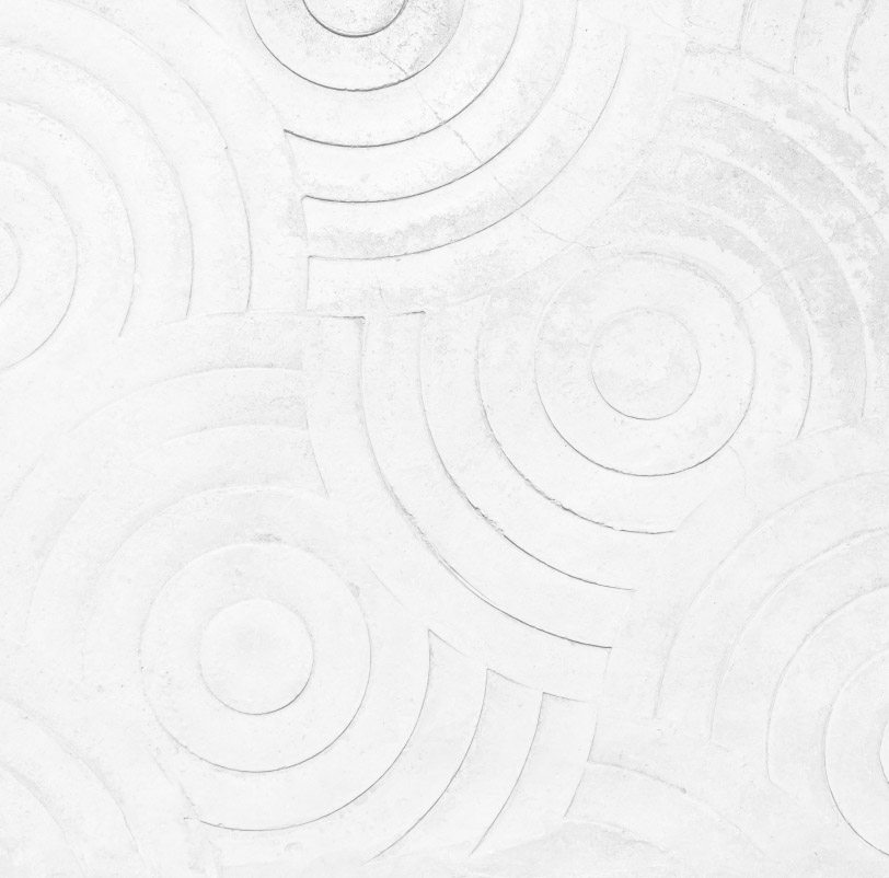 White circular art