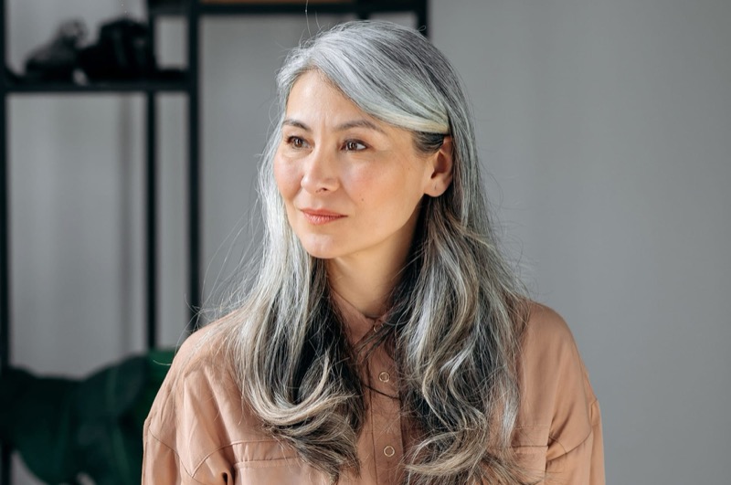 Woman smiling